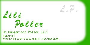 lili poller business card